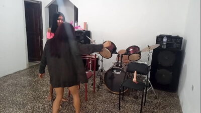 Who dances better? The white bitch or the dark-haired bitch. They are both whores and have something strange in their vaginas.